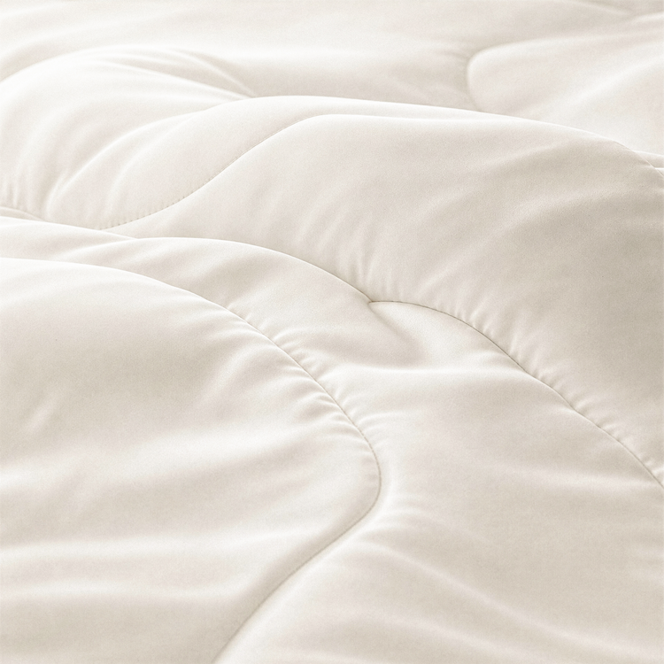 Breeze Comforter close-up image in white color